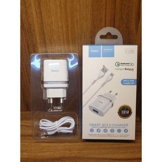 Bộ Sạc Hoco C12Q - Quick Charge 3.0 18W - Micro -USB