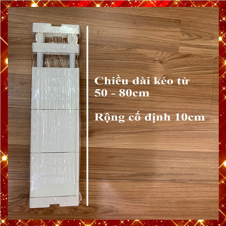 (Bề mặt R10CM) Thanh kệ chia ngăn TĂNG DIỆN TÍCH CHỨA ĐỒ cho tủ nhỏ hoặc khe tường hẹp TGQT