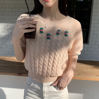 Áo len móc thủ công nữ croptop 73065