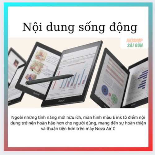 Máy đọc sách ONYX BOOX Nova Air C 32 GB chính hãng Akishop Sài Gòn
