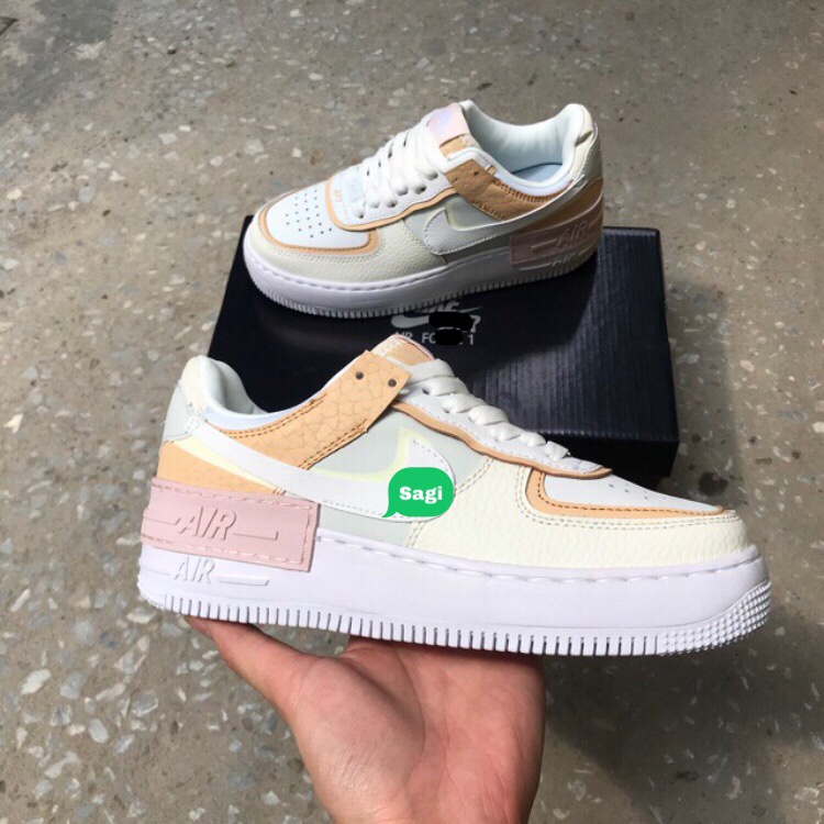 Giày air force 1 af1 shadow hoa cúc vàng thể thao sneaker nam nữ cổ thấp full box