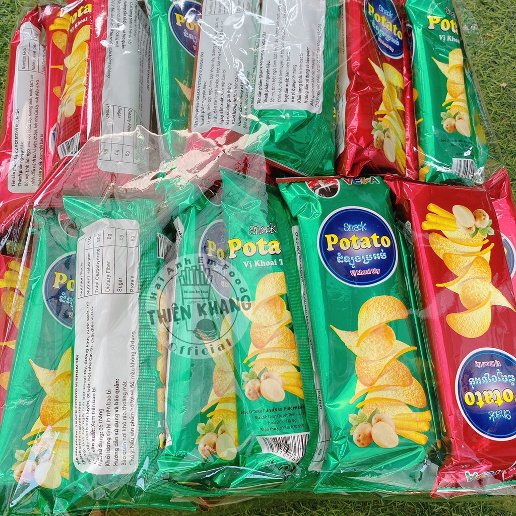 Bịch snack potato khoai tây lát 30 gói