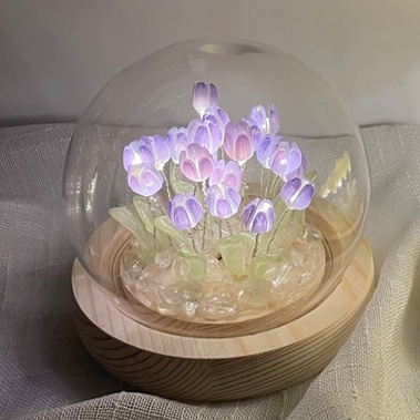 Đèn Ngủ Hình Hoa Tulip Nhiều Màu Sắc Thủ Công Dùng Trang Trí Nhà Cửa
