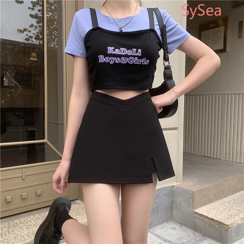 Chân Váy Chữ A Lưng Cao Plus size Thời Trang Mùa Hè Dành Cho Nữ