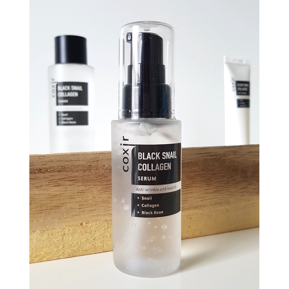 Serum collagen ốc sên đen – Black Snail Collagen Serum Coxir 50ml Da khô, hỗn hợp, da lão hóa, Mọi loại da