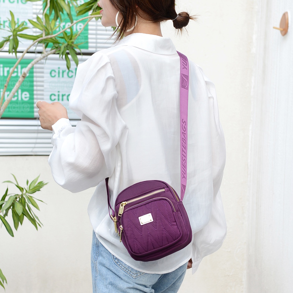 Túi Đeo Vai Đựng Điện Thoại Bằng Vải Nylon Thời Trang Dành Cho Nữ