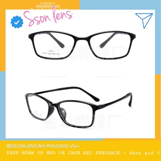 [ KÍNH GỌNG DẺO ] Kính gọng đen nhám giá rẻ, thanh mỏng - GỌNG KÍNH
