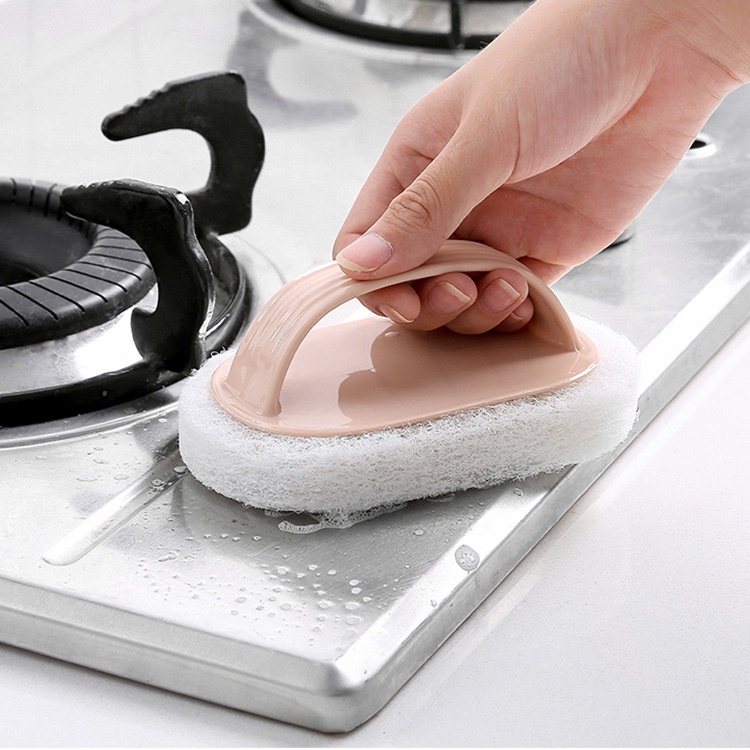 Bàn chải cọ rửa nhà bếp, lavabo, nhà tắm đa năng có tay cầm