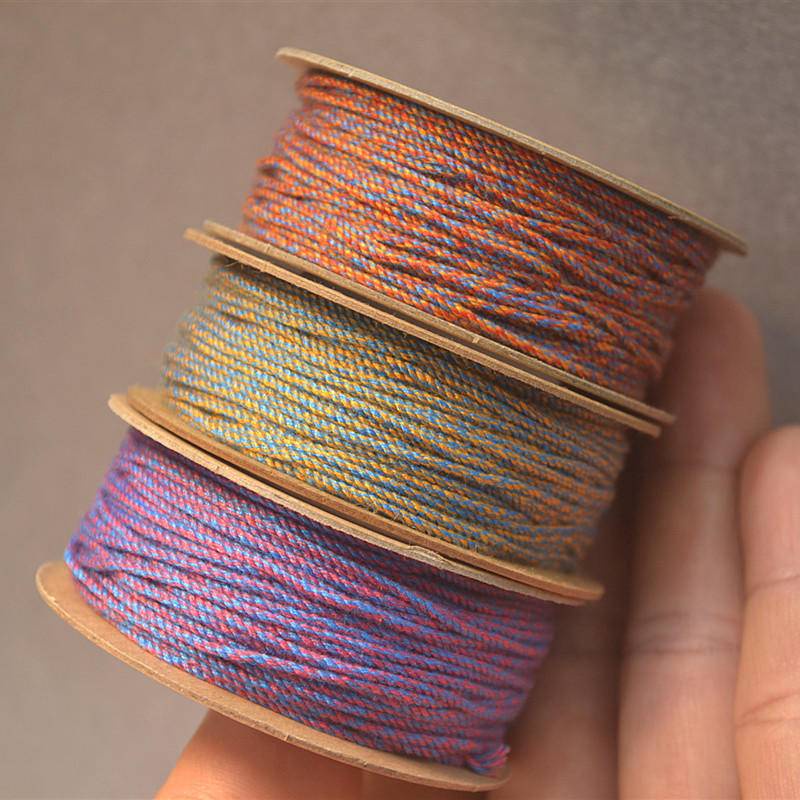 Cuộn Dây Cotton 1/1.2mm Đa Màu Sắc Dùng Làm Đồ Thủ Công