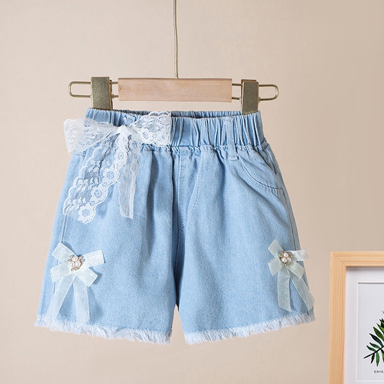Quần Short Denim Phong Cách Mới 2022 Dễ Phối Đồ Cho Bé Gái