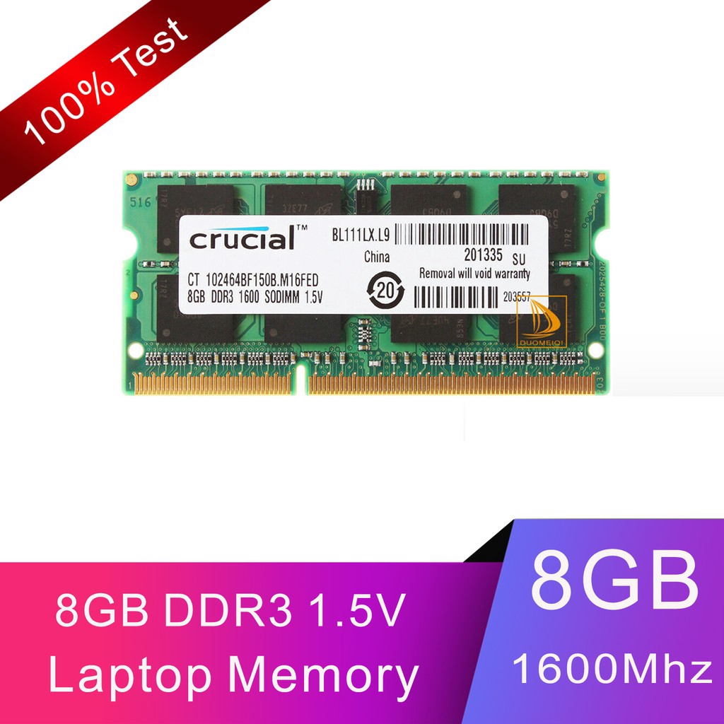 8g Giáo Viên Quan Trọng 8GB 2Rx8 PC3-12800S SODIMM RAM Laptop Intel DDR3 1600Mhz 1.5V Laptop RAM