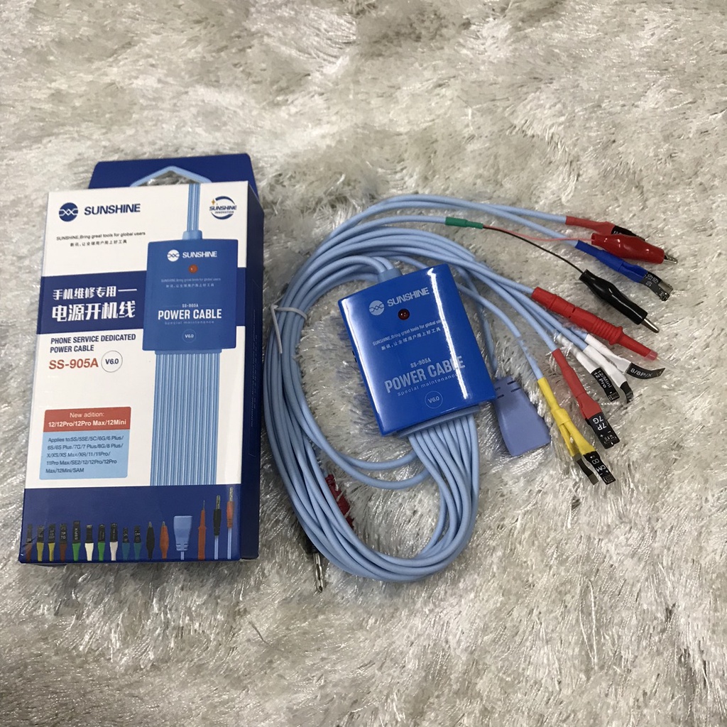 Dây cấp nguồn SS-905A V6.0| 5S-12promax/12Mini/ SAM/ Sunshine