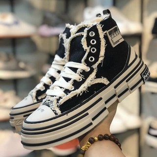 [Ảnh thật] xVESSEL Giày sneaker nữ style rách cao 3,5-4cm- đủ box