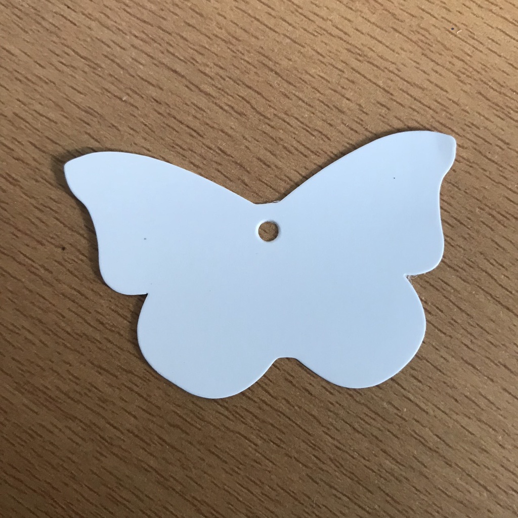 100 tag ghi giá hình cánh bướm, ghi tên sản phẩm đơn giản size 5x4cm