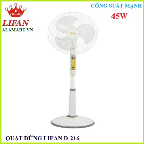 [Mã 11ELSALE hoàn 7% đơn 300K] Quạt Đứng Lifan Đ-216