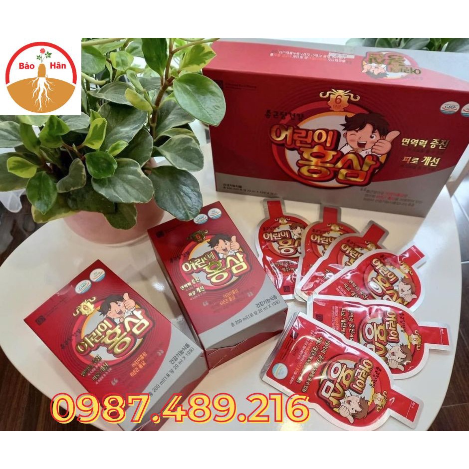 [ Trợ Giá ] Nước Hồng Sâm Baby Ngón Tay Cao Cấp Hàn Quốc, Hộp 30 gói
