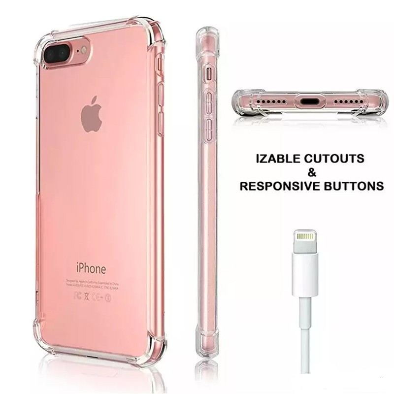 Ốp điện thoại trong suốt bảo vệ toàn diện điện thoại iphone 11 pro max X XR XS 8 7 6 6P 7P 8P Samsung S9/S8Plus Note 8