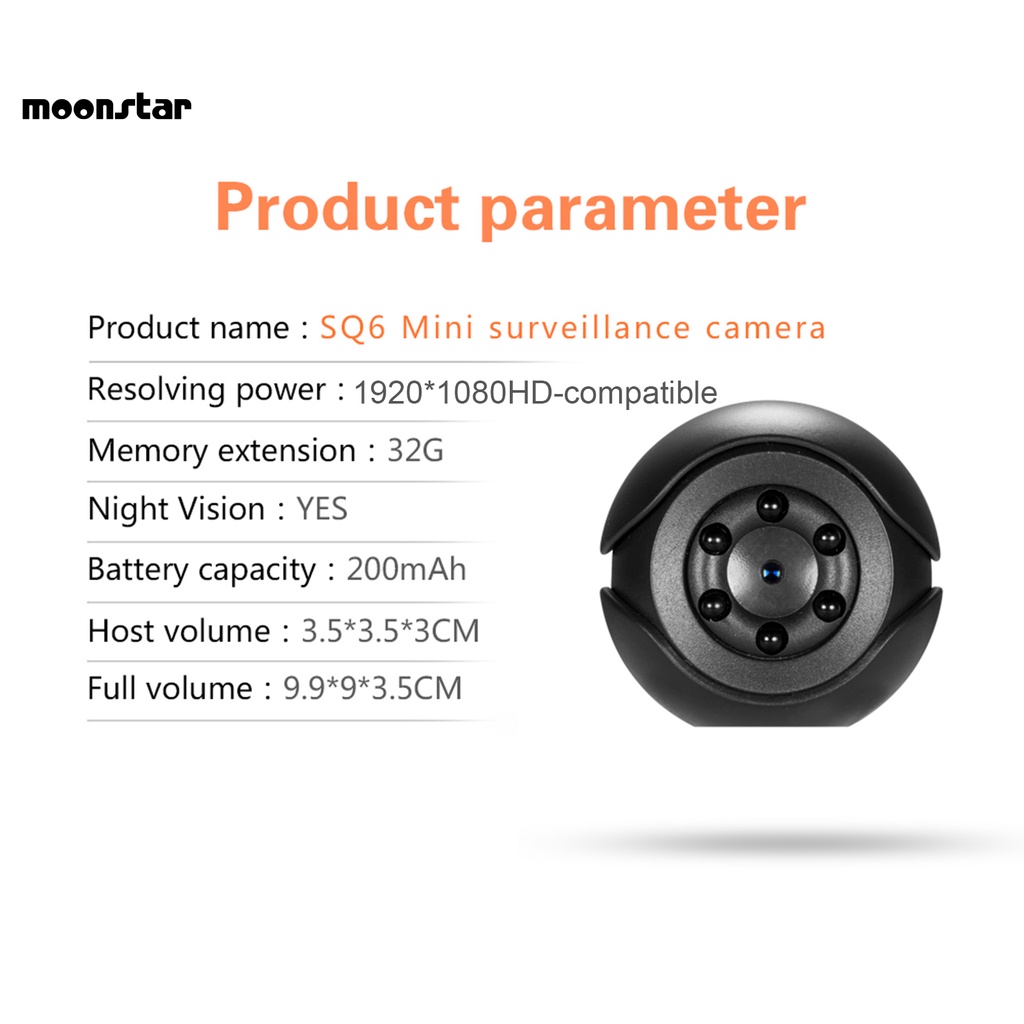 Camera giám sát mini không dây 1080P có chế độ nhìn đêm | BigBuy360 - bigbuy360.vn