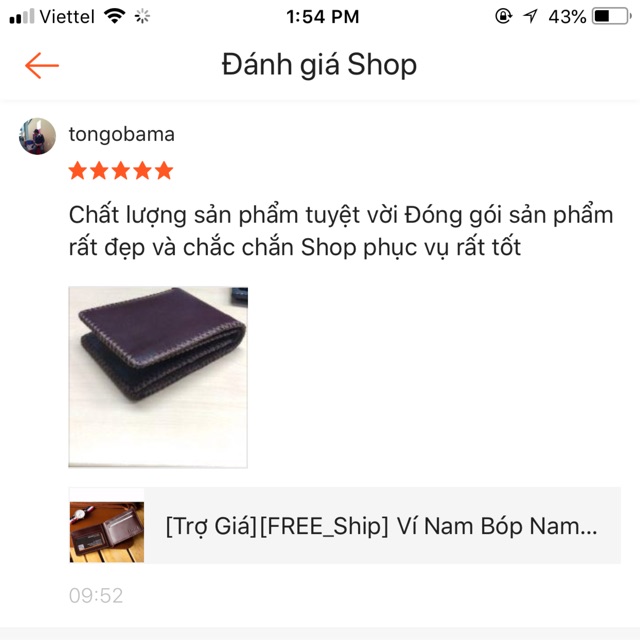 [Trợ Giá][FREE_Ship] Ví Nam Bóp Nam Da Thật Handmade GVN04