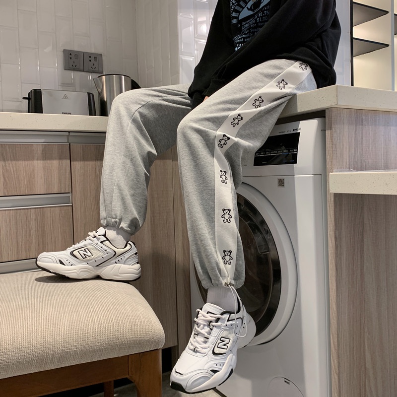 NRVP Quần Thể Thao Ống Rộng Phong Cách Thời Trang Hàn Quốc Dành Cho Nam Và Nữ