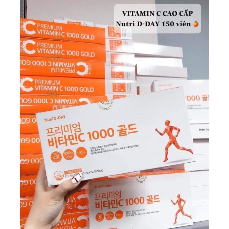 Vitamin c 1000mg uống đẹp da 150 viên Nutri D day