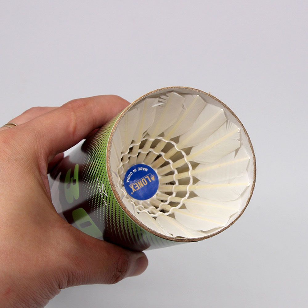 Set 12 Quả Cầu Lông Ngỗng Siêu Bền Dùng Luyện Tập Thể Thao Ngoài Trời