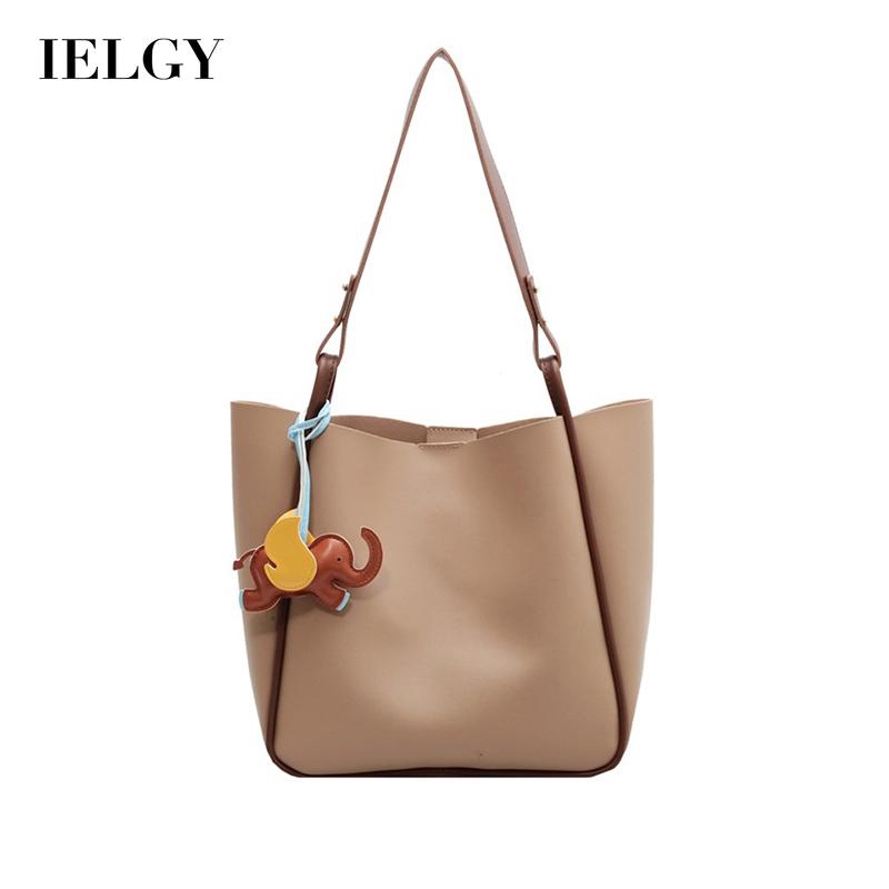 Túi IELGY đeo vai sức chứa lớn có móc khóa hoạt hình dành cho nữ