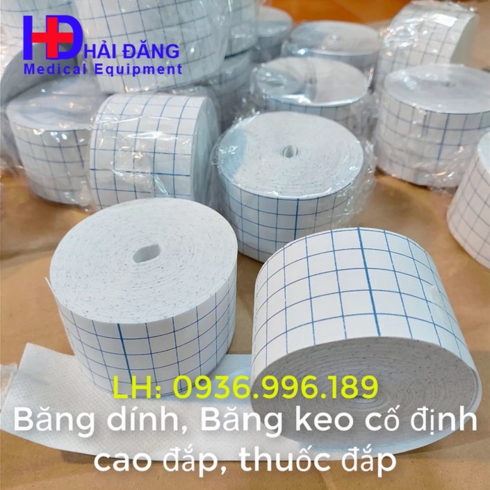 Băng keo 5cm x 10m dán cố định cao, thuốc đắp