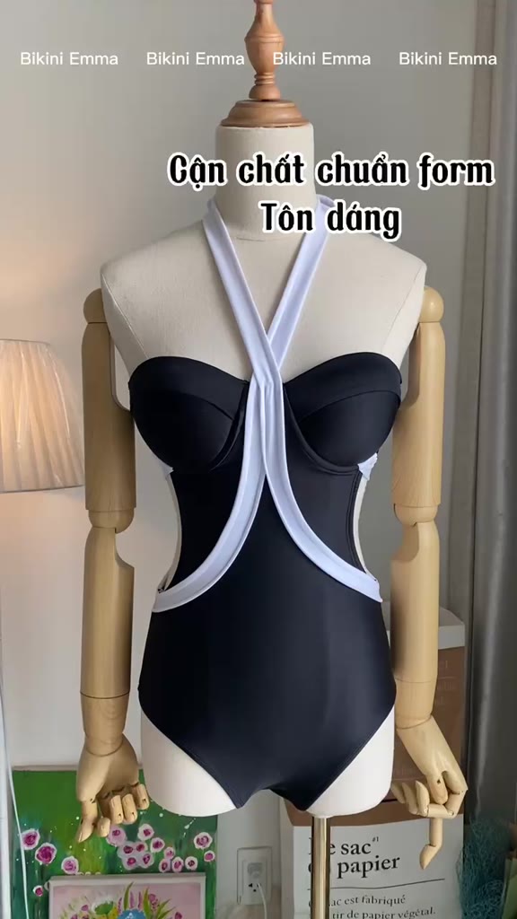 Bikini Liền Thân Phối Gọng Nâng Ngực EMMA Cao Cấp (Hàng Loại 1) | BigBuy360 - bigbuy360.vn