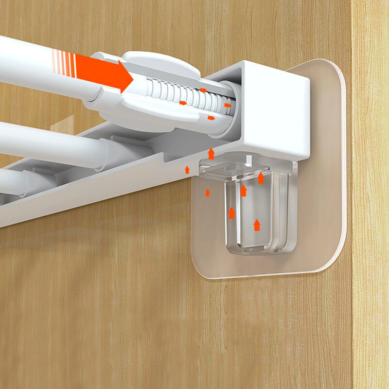 Giá đỡ kệ móc để đồ dán tường không cần khoan đục