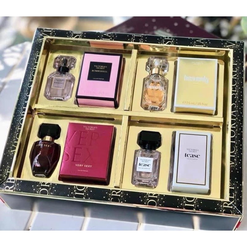 Set Nước hoa mini Nữ Vic Secret 4 chai 4 mùi siêu hot dạng xịt