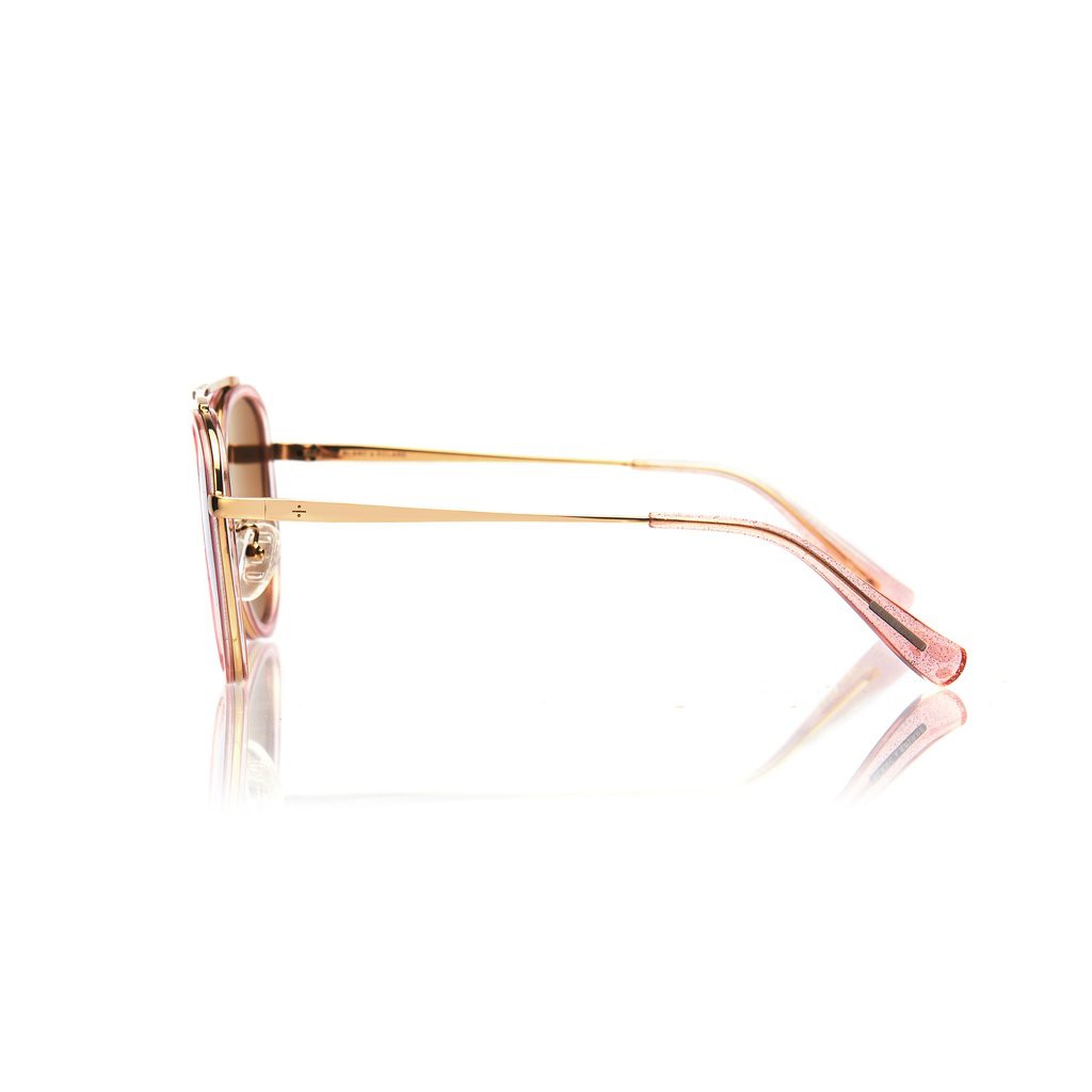 Mắt Kính Thời Trang STOCKHOLM (Orange Pearl And Gold Metal With Gold Mirror Lens)