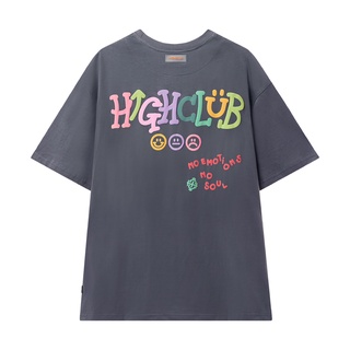 Áo thun Highclub Happy Tee - Black/White/Grey/Brown