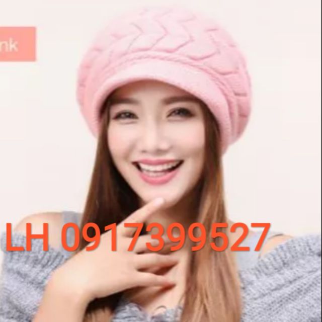 Mũ nón len nữ bere singhi thời trang Hàn Quốc