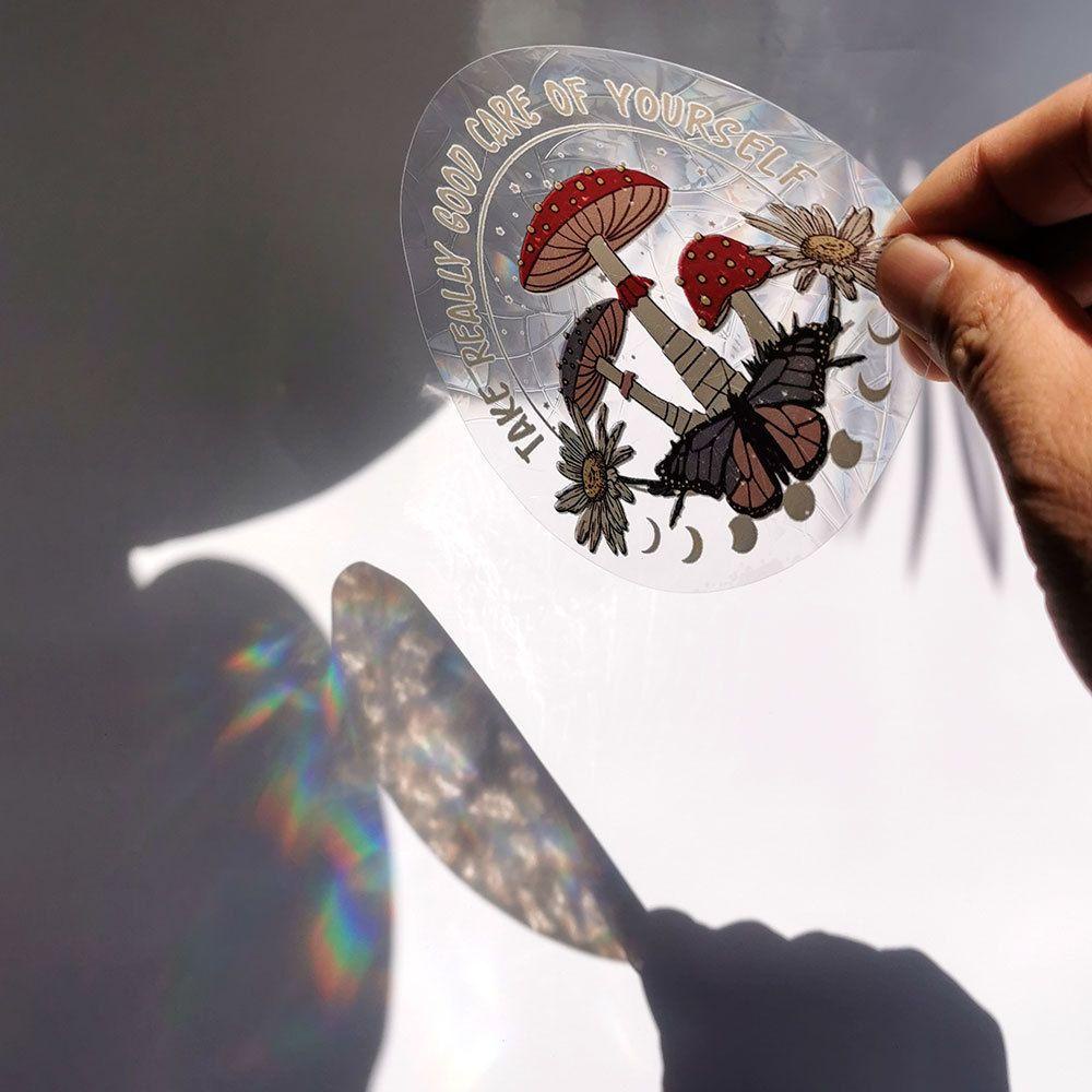 Sticker Dán Tường Hình Cầu Vồng Bắt Giấc Mơ Mặt Trời