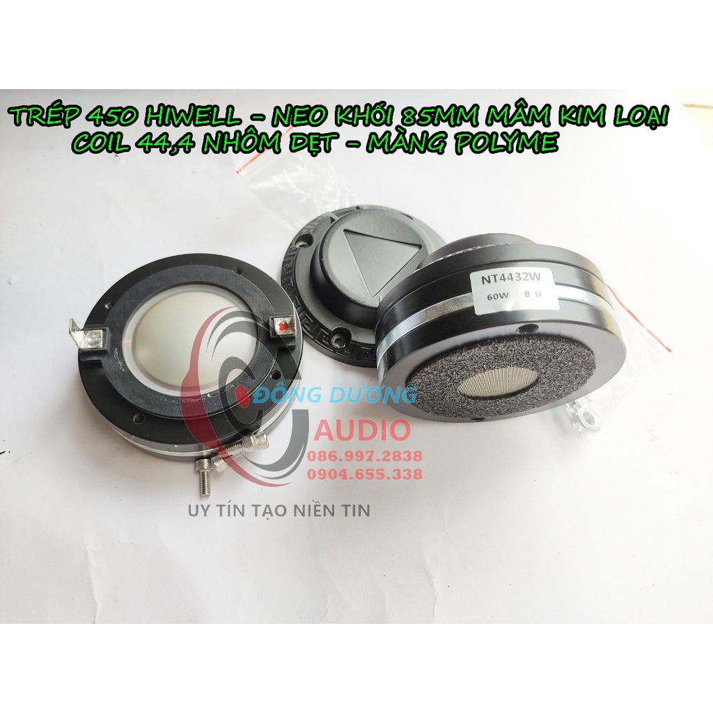 BỘ 2 CỦ TRÉP NEO 450 HIWELL - NHẬP KHẨU CHÍNH HÃNG - TỪ NEO 85MM - COIL NHÔM DẸT