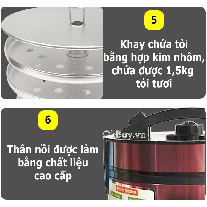 Máy làm tỏi đen gia đình Nhật Bản Nikio NK-688 dòng cao cấp Đỏ tím