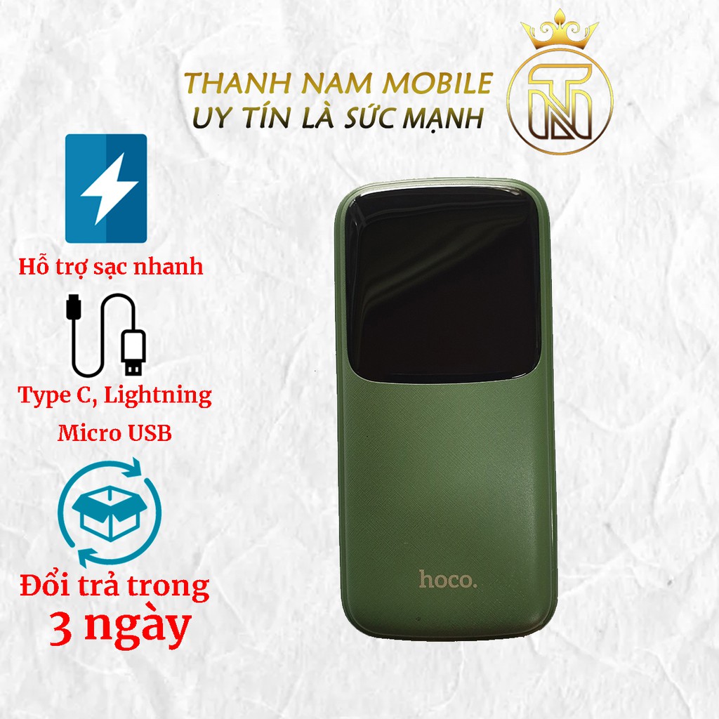 Pin sạc dự phòng Hoco DB07 10.000 mAh, chất liệu chống cháy bảo vệ an toàn cho người dùng tiện