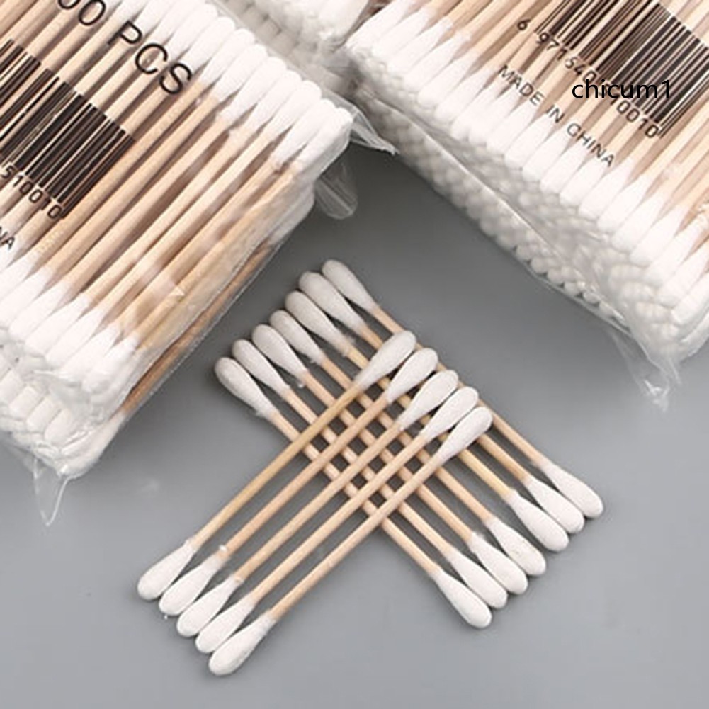 Bộ 100 Tăm Bông Hai Mặt Dùng Một Lần Tiện Dụng