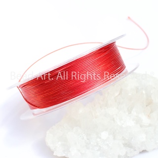 0.5MM/1MM Dây Sáp Bóng Màu Đỏ, Dùng Thắt Vòng Tay, Dây Đeo, Vòng Cổ, Trang Sức S50 - Bead Art