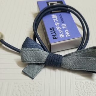 Thun cột tóc Hàn Quốc kết nơ 02