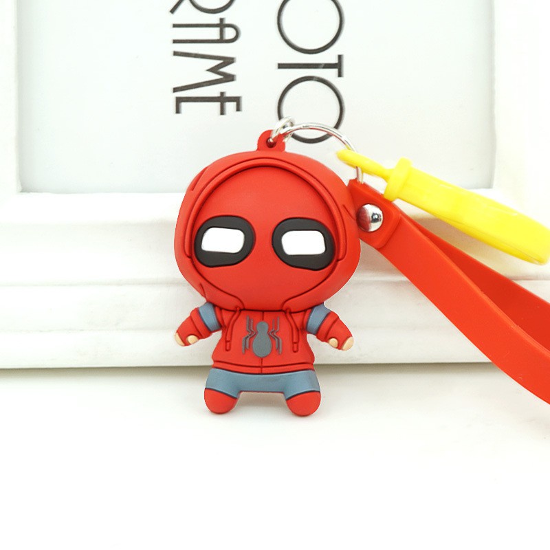 Móc khoá Marvel Chibi Spiderman vs Ironman cao cấp