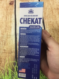 DUNG DỊCH VỆ SINH MŨI CHEKAT NGƯỜI LỚN