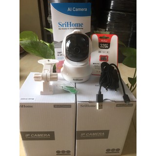 CAMERA IP SRIHOME 020 KÈM THẺ NHỚ NETAC 32 GB
