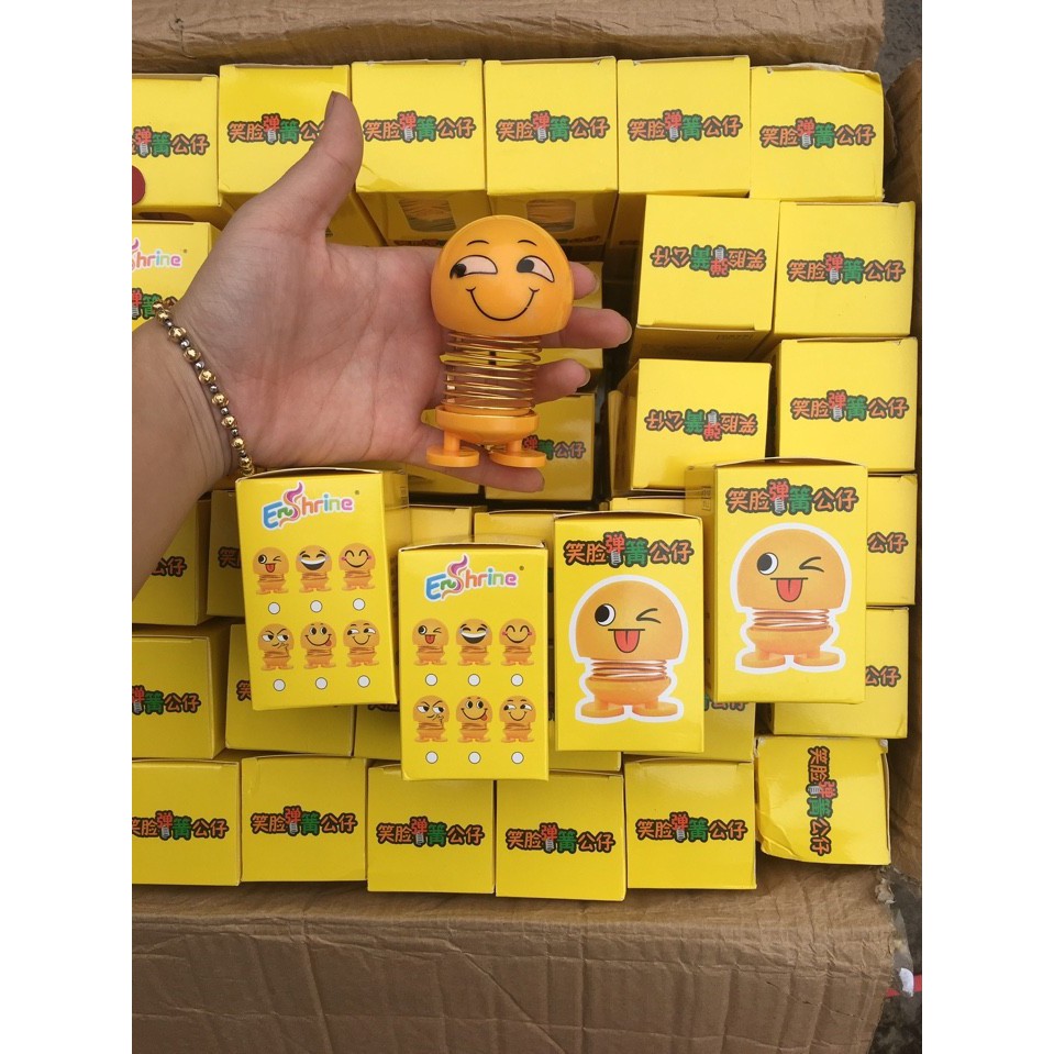 Bộ 6 Emoji lò xo thú nhún biểu tượng cảm xúc