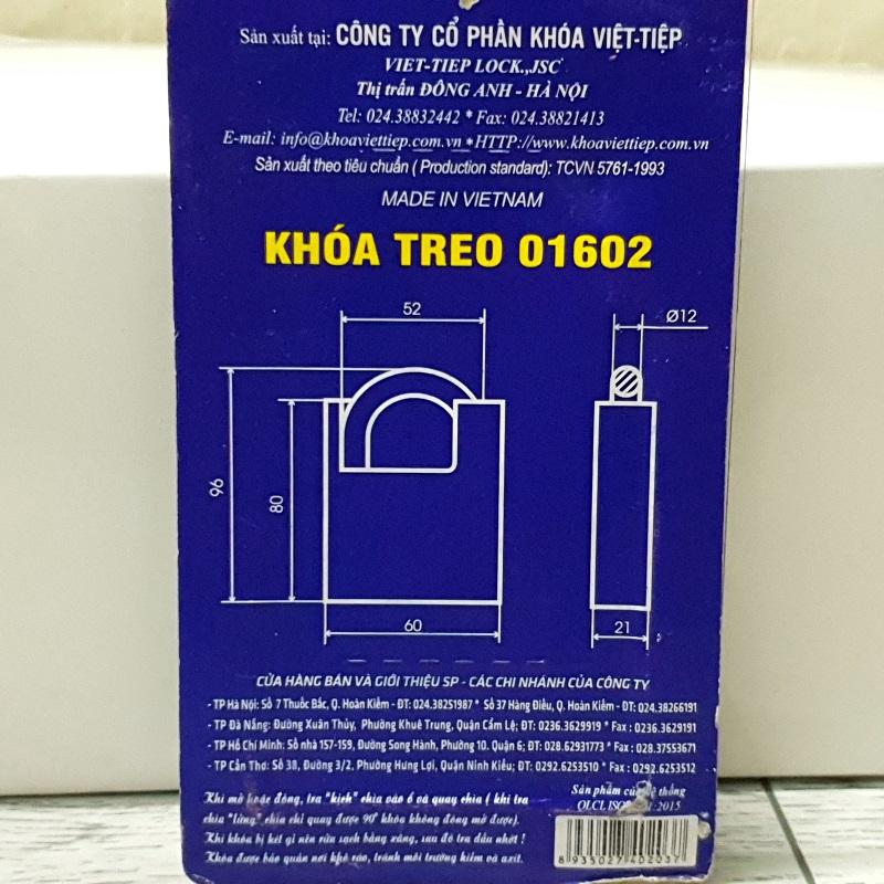 Khóa Treo Chìa Thay Đổi Góc Chống Cắt 6P Việt Tiệp 01602