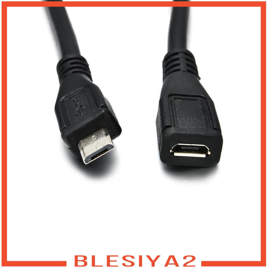 Cáp nối dài dữ liệu và dây sạc micro USB đầu cắm sang lỗ cái micro USB 25cm