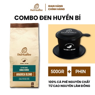 Cà phê arabica blend gói 500gr, cà phê nguyên chất 100% rang mộc - d&d kaffee