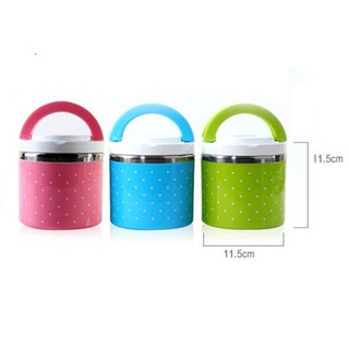 CÀ MÈN CHẤM BI 1 TẦNG GIỮ NHIỆT CAO CẤP