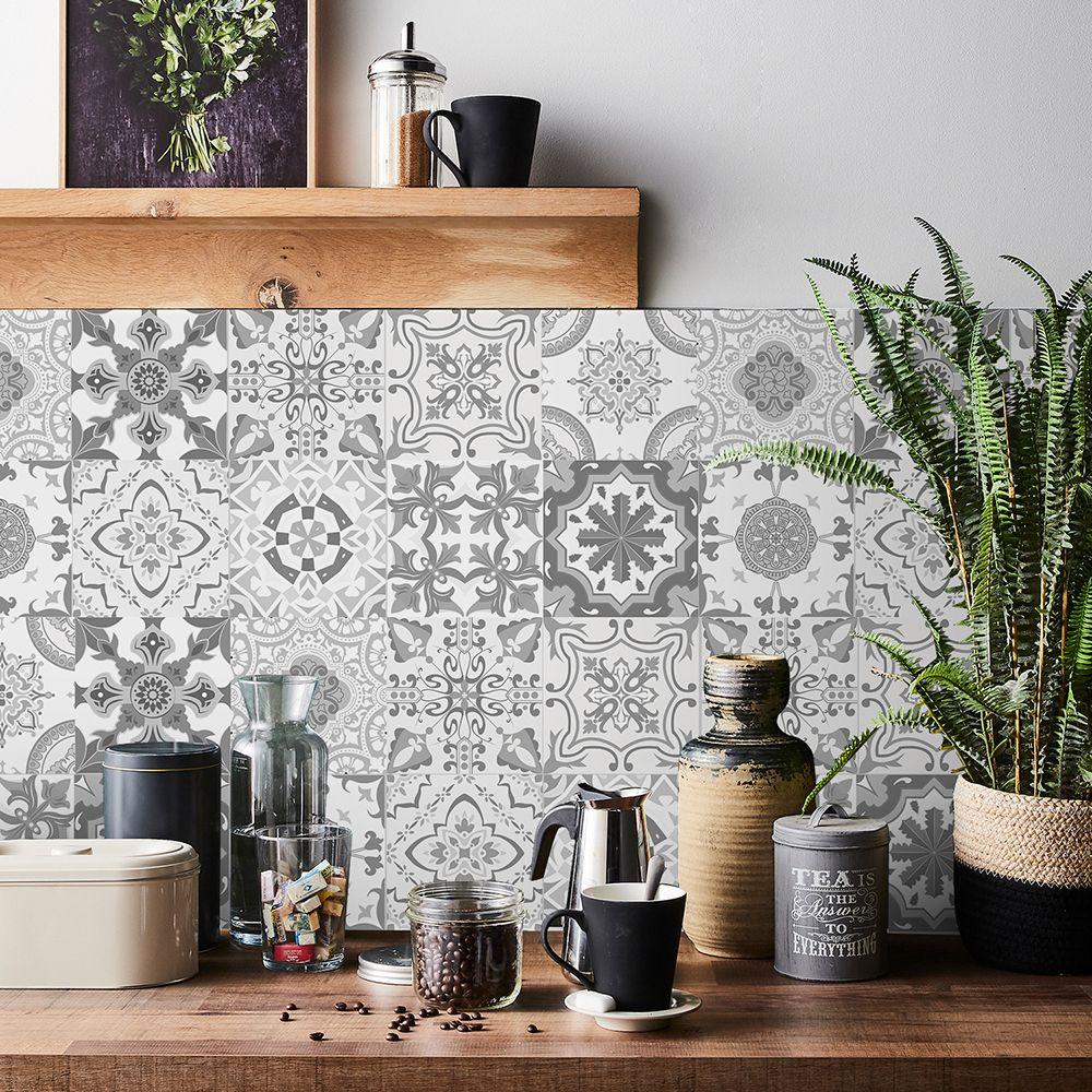 WATTLE Set 24 Miếng Dán Trang Trí Cầu Thang Chống Thấm Nước Chống Dầu